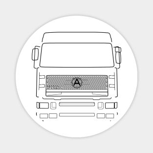 Seddon Atkinson Strato classic lorry black outline graphic Magnet